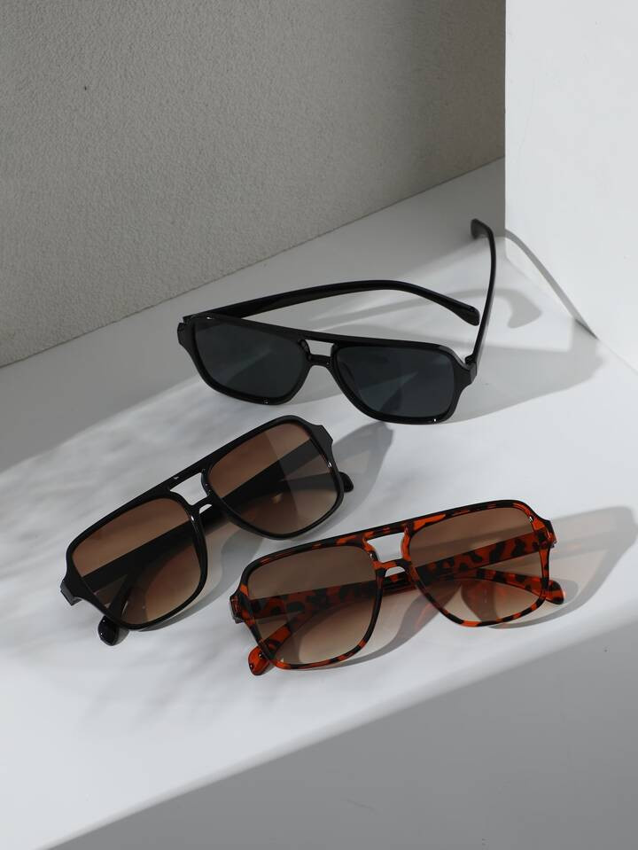 3pairs Tortoiseshell Frame Sunglasses for a Trendy Vintage Look | SHEIN