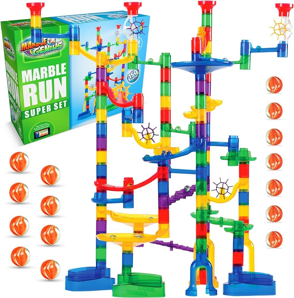 Marble Genius Marble Run (150 Complete Pieces) Maze Track or Building Toys for Kids Ages 4-8, for... | Amazon (US)
