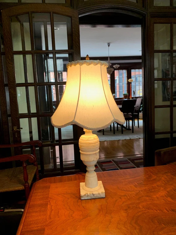 Vintage Lamp Alabaster Lamp Vintage Table Lamp Antique Lamp | Etsy | Etsy (US)