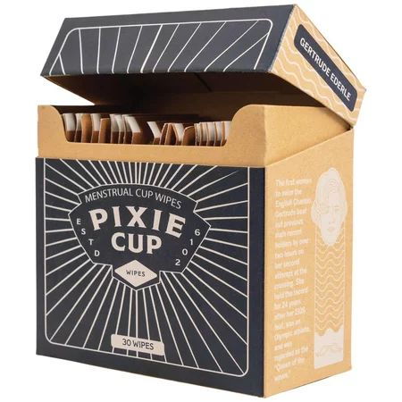 (30pcs) Pixie Menstrual Cup Portable Travel Wipes - 100% Alcohol Free - Biodegradable - Flushable -  | Walmart (US)
