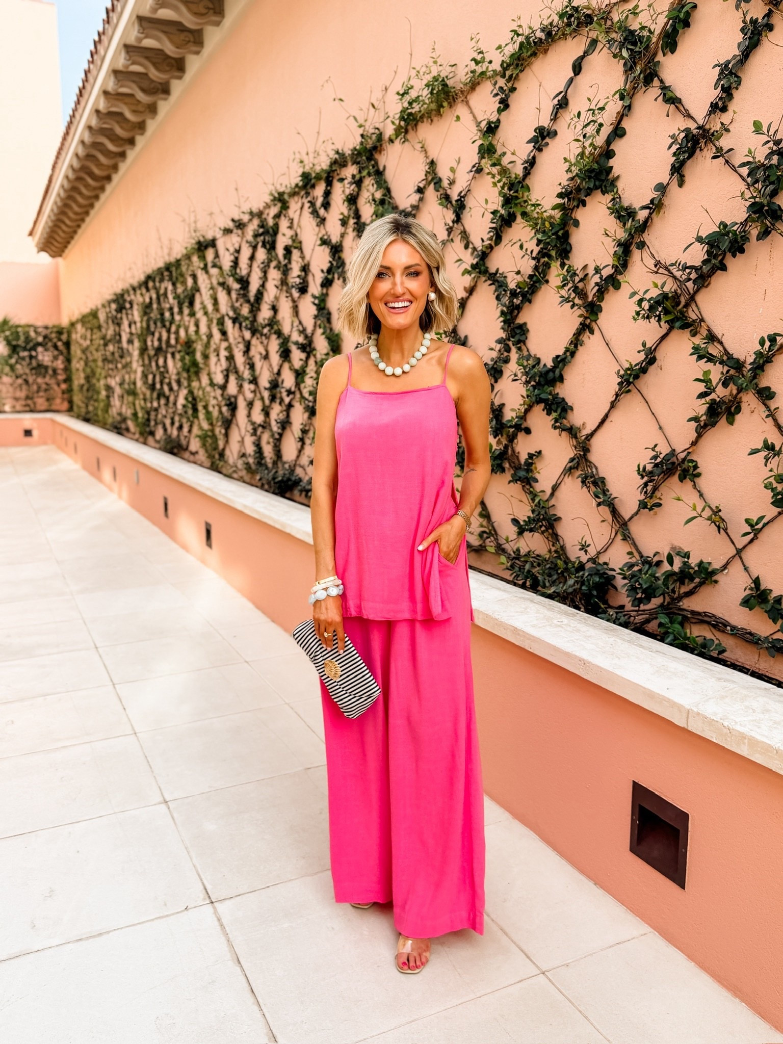 This set is actually an Amazon find - SO good! 👏🏼 Love the hot pink for spring & summer! This outfit is perfect for a girls night out! Wearing S!

Loverly Grey, Amazon, matching set, palm beach, resort wear, date night, girls night out, vacation outfit 

#LTKSeasonal