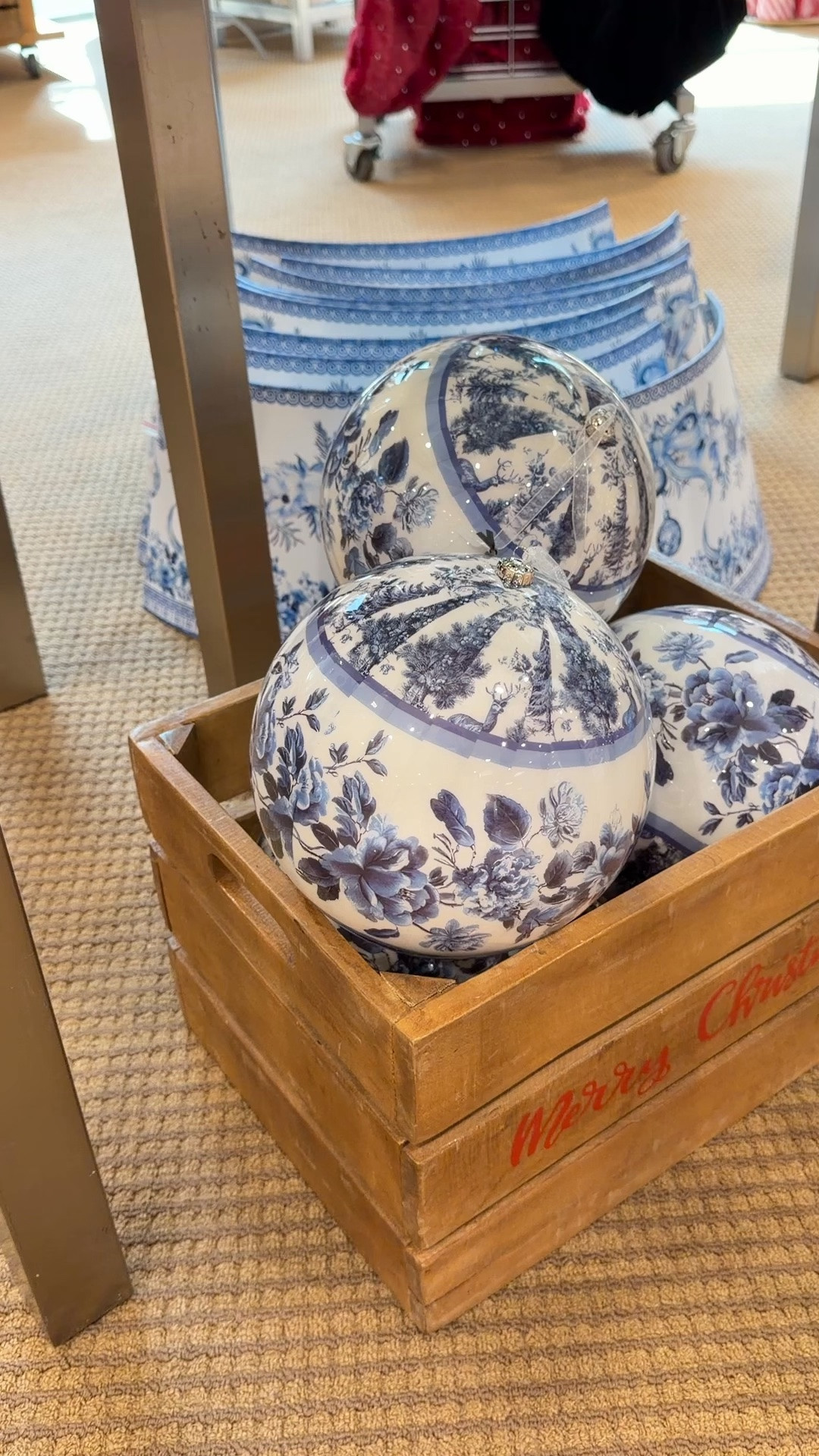 8 inch shatterproof ornaments 🎄extra large chinoiserie inspired blue and white Christmas decor floral ornaments plastic ornament

#LTKHome #LTKSeasonal #LTKdayinmylife