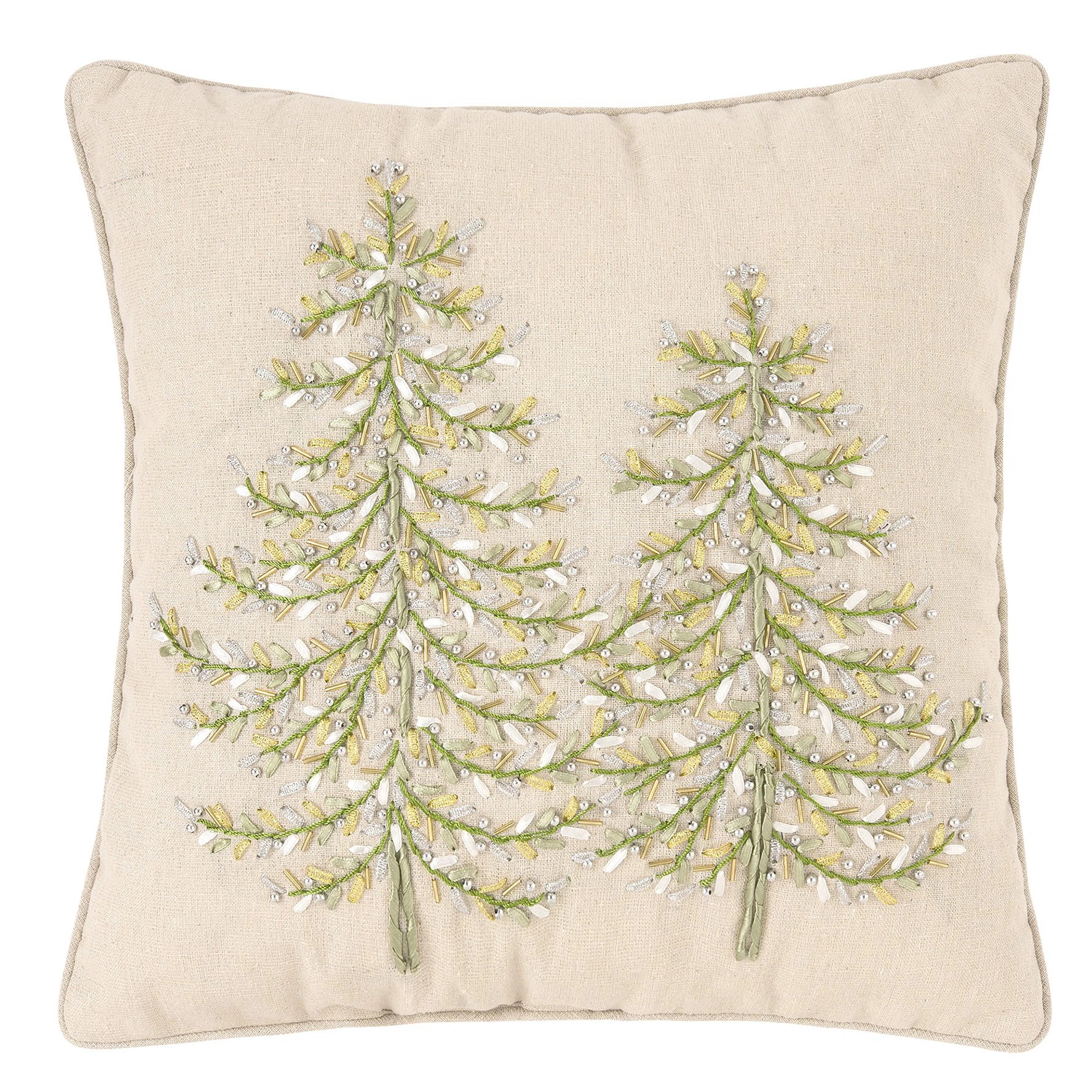 The Holiday Aisle® Levenson Winter Garden Square Pillow Cover & Insert & Reviews | Wayfair | Wayfair North America