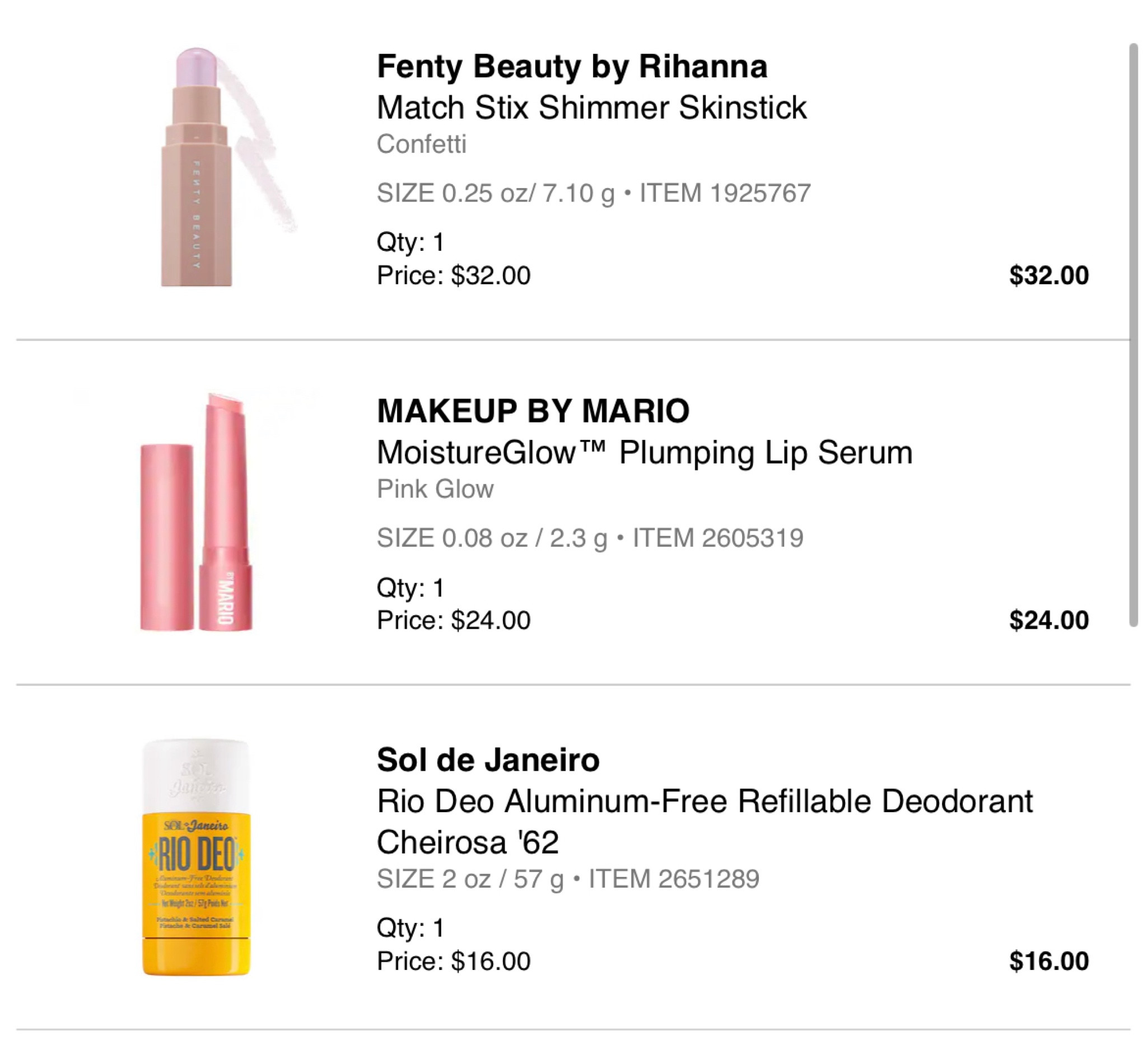 Spring and summer Sephora orders  

#LTKSeasonal #LTKbeauty #LTKFind