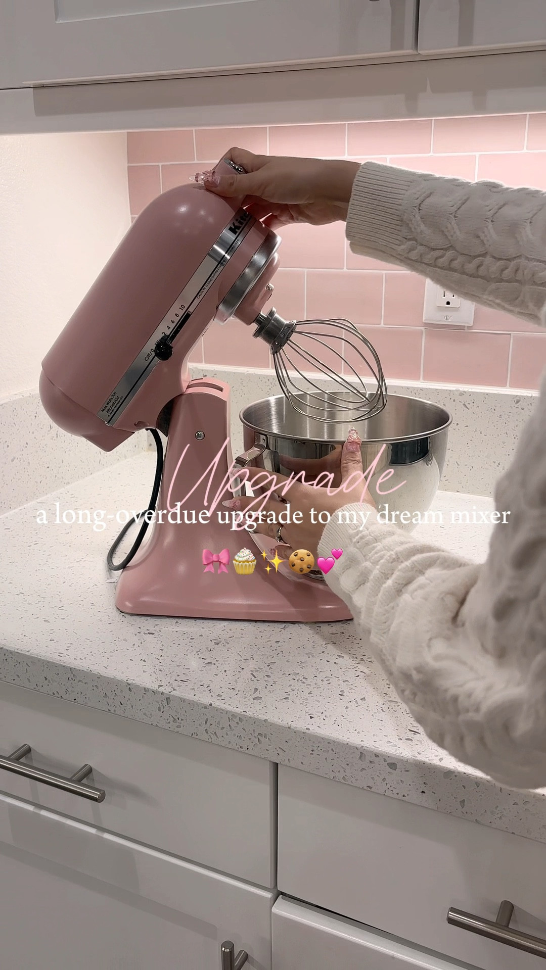 I upgraded to a new pink kitchenaid mixer🧁🎀🍪💕

#LTKdayinmylife #LTKHome #LTKValentine