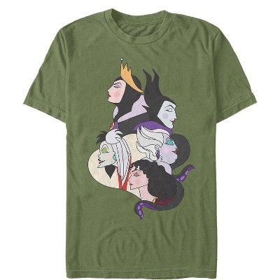 Men's Disney Princesses Wicked Witch Profiles T-Shirt | Target