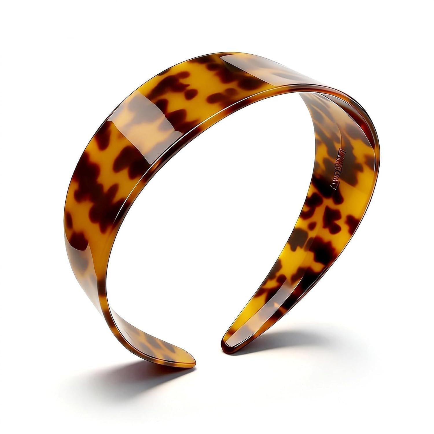 Tortoise Shell Headbands for Women, Wide Leopard Headbands with Teeth for Women's Hair No Headache Headband No Slip Hairbands-Tortoise, Acetate Hair Accessory for Daily Wear & Parties | Amazon (US)