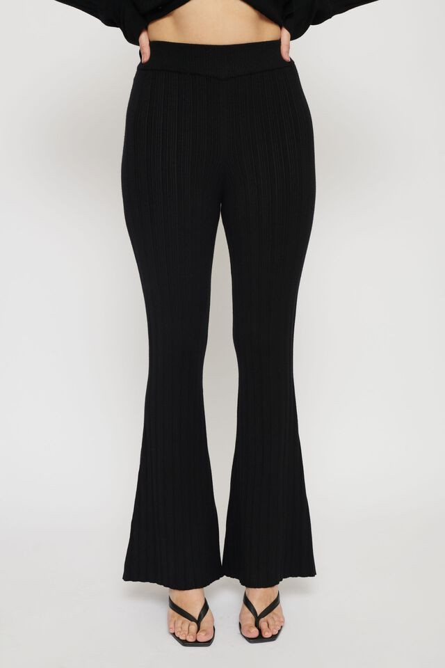 Flared Knit Pant | Dynamite Clothing