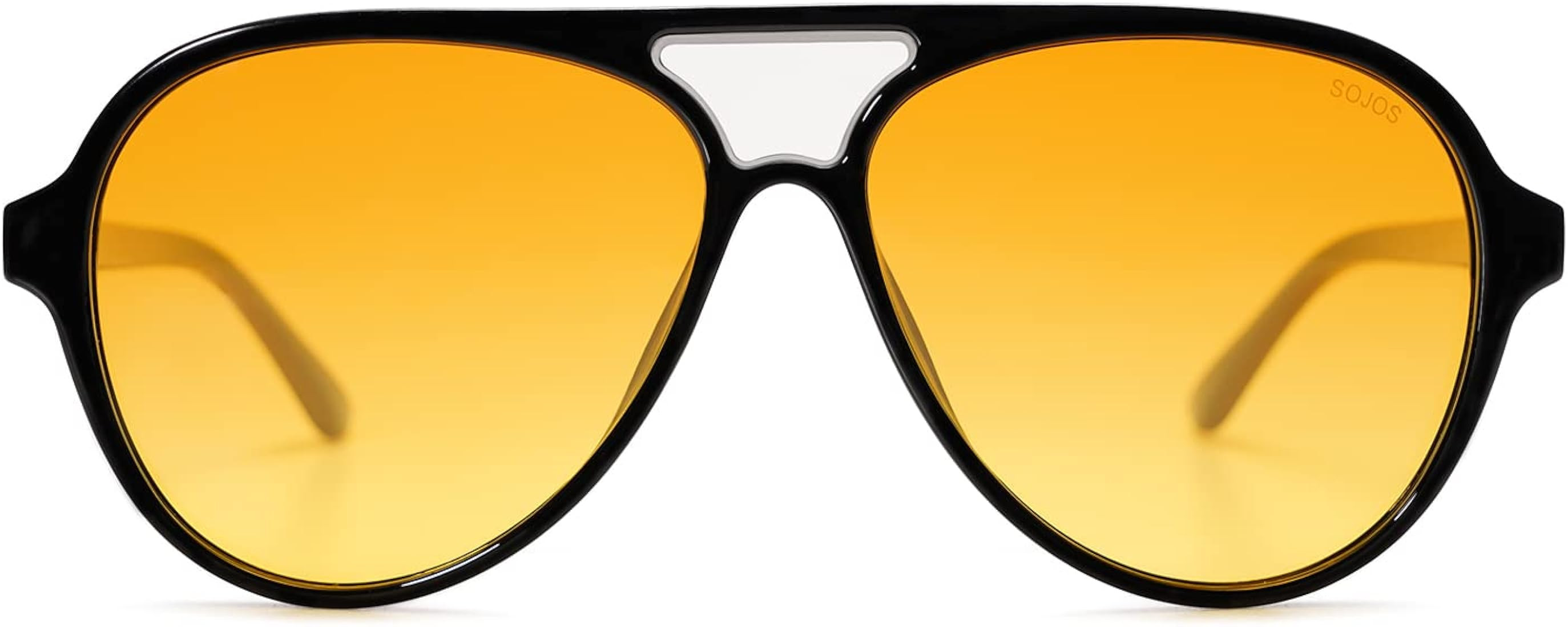 SOJOS Retro Polarized Aviator Sunglasses Womens Mens Classic Double Bridge Sun Glasses SJ2201 | Amazon (US)