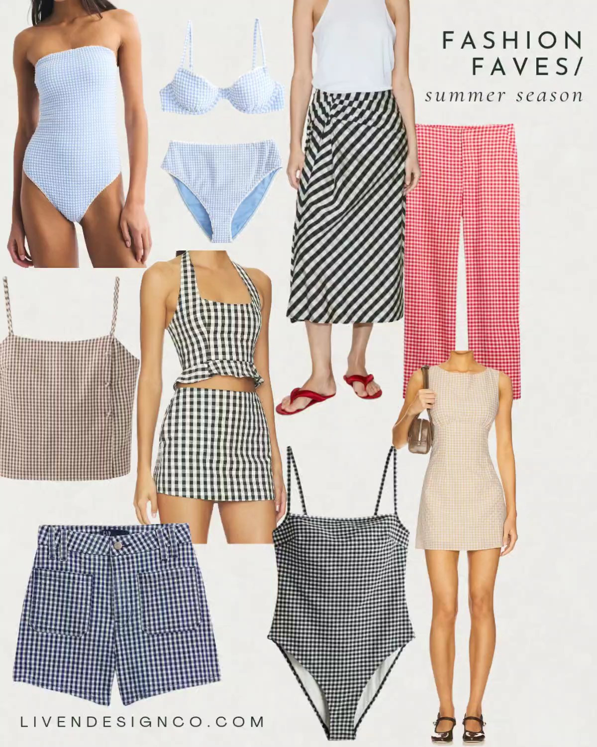 Summer gingham fashion. Gingham swimsuit. Gingham dress. Gingham pants. Gingham top

#LTKSeasonal #LTKSaleAlert