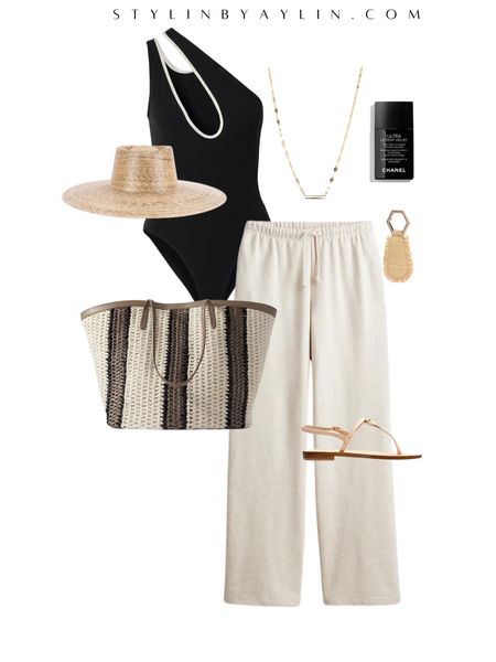 Outfit planning for your vacation, swimwear, linen pants, tote bag, accessories #StylinbyAylin #Aylin

#LTKstyletip #LTKswim #LTKfindsunder100