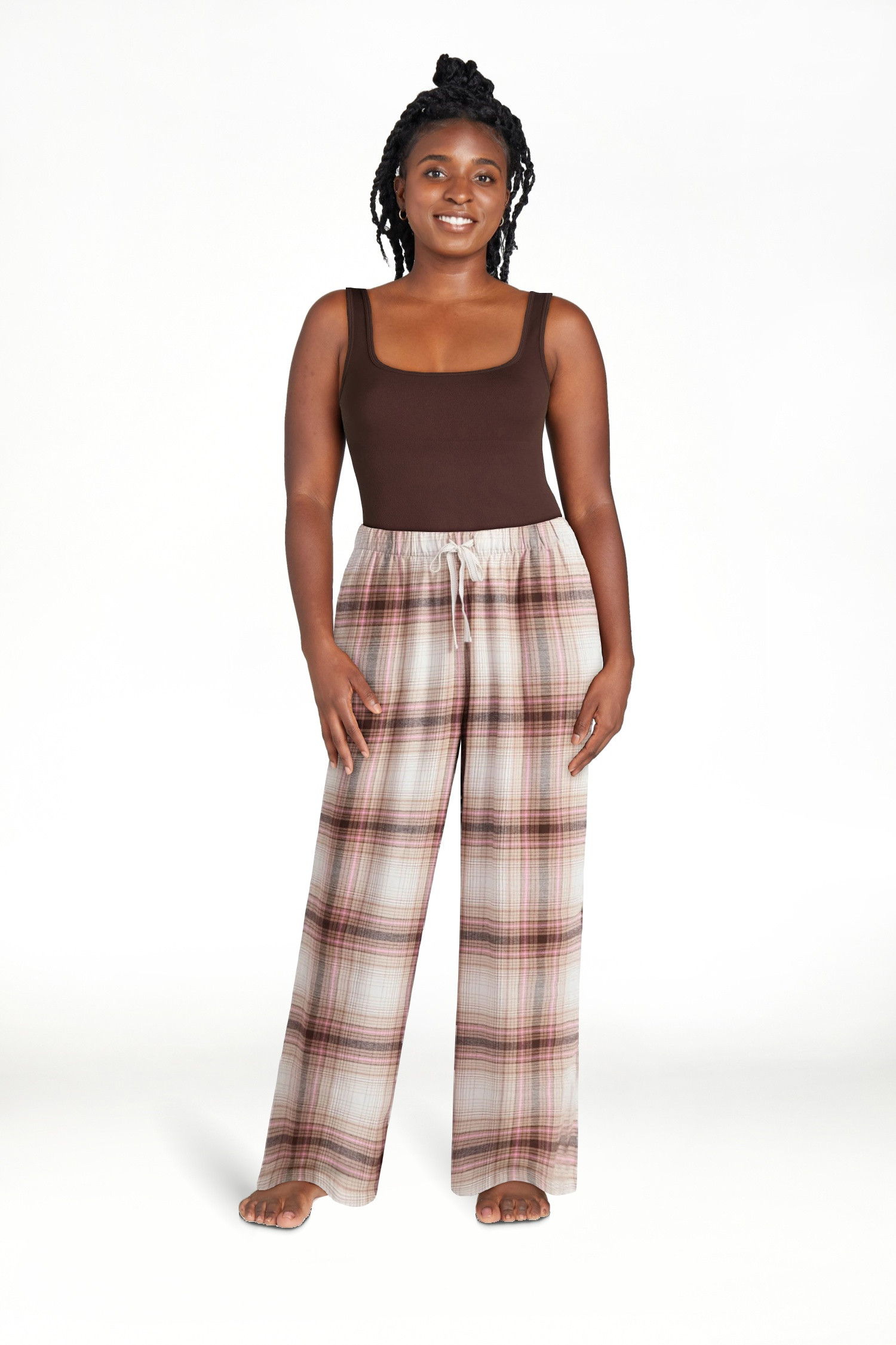Joyspun Women's Flannel Sleep Pants, 30'' Inseam, Sizes XS-3X | Walmart (US)