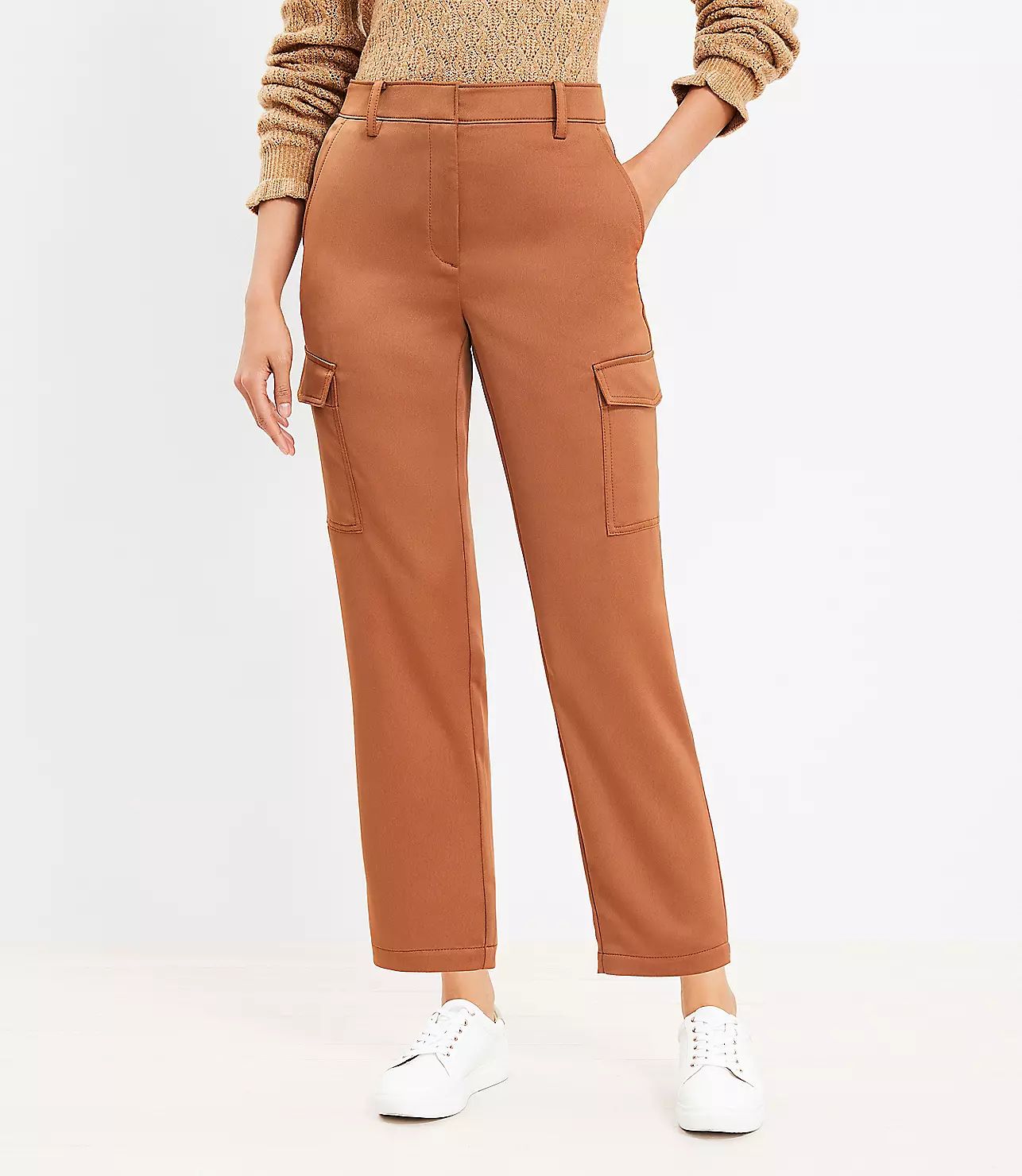 Cargo Pants in Satin | LOFT