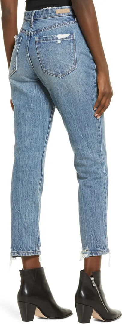 The Madison Ripped Crop Straight Leg Jeans | Nordstrom
