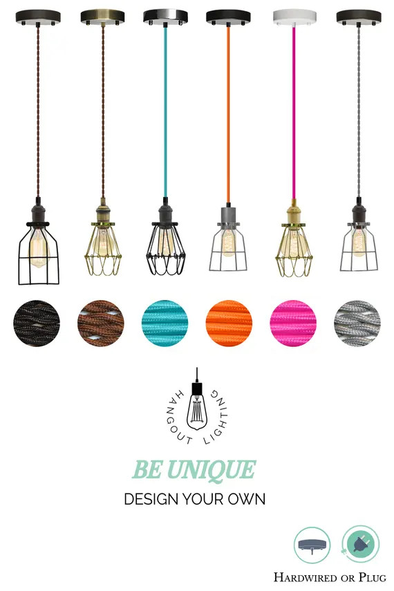 Cage Pendant Light - Design Your Own - Hangout Lighting | Etsy (US)
