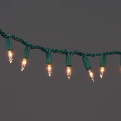 100ct Incandescent Smooth Mini Christmas String Lights Red with Green Wire - Wondershop™ | Target