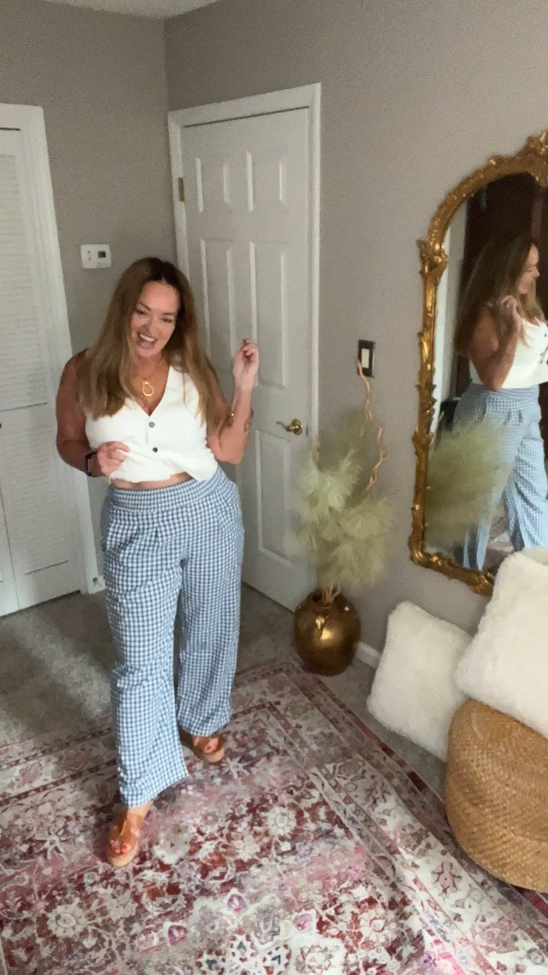 Summer vibes in gingham print pants
With a smocked waist.. the perfect southern girl beach vibe.

#LTKgrwm #LTKootd #LTKTravel