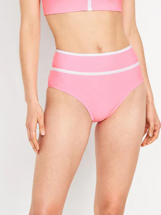High-Waisted Bikini Swim Bottoms | Old Navy (US)