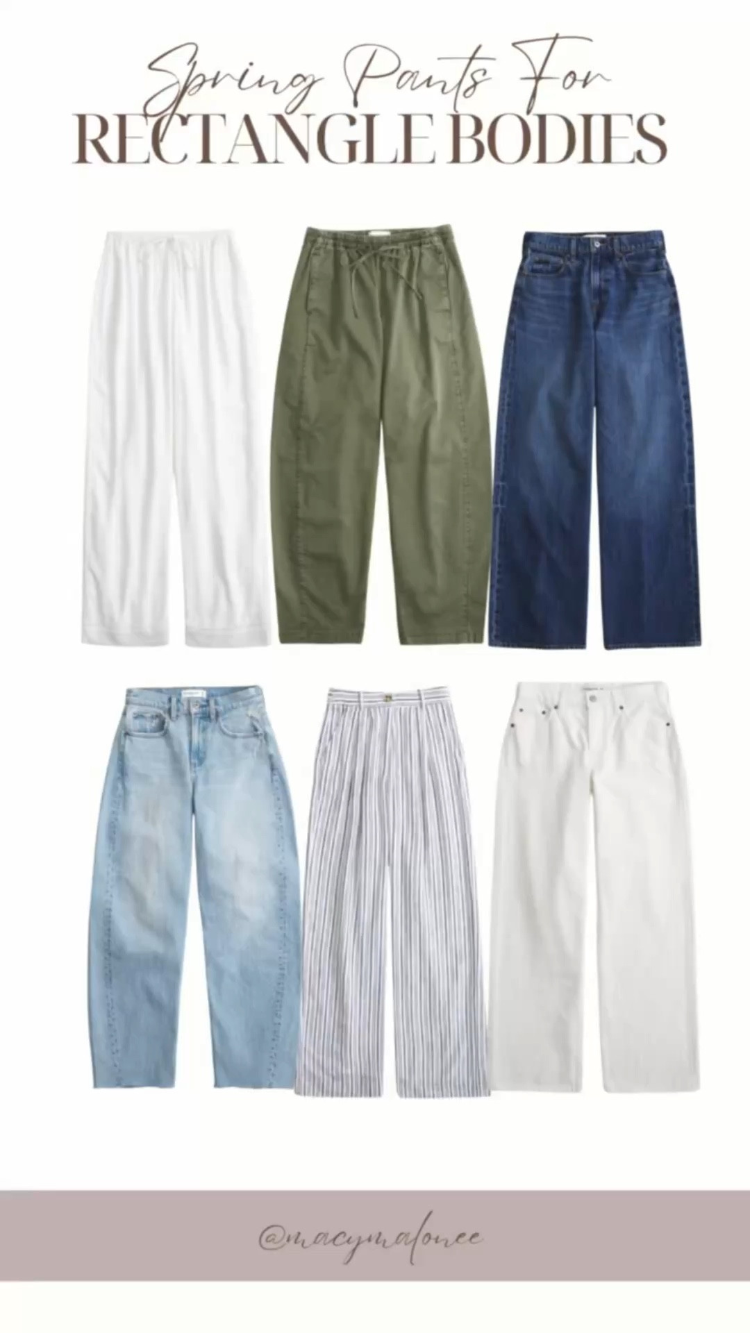 Spring pants that flatter rectangle body shapes 