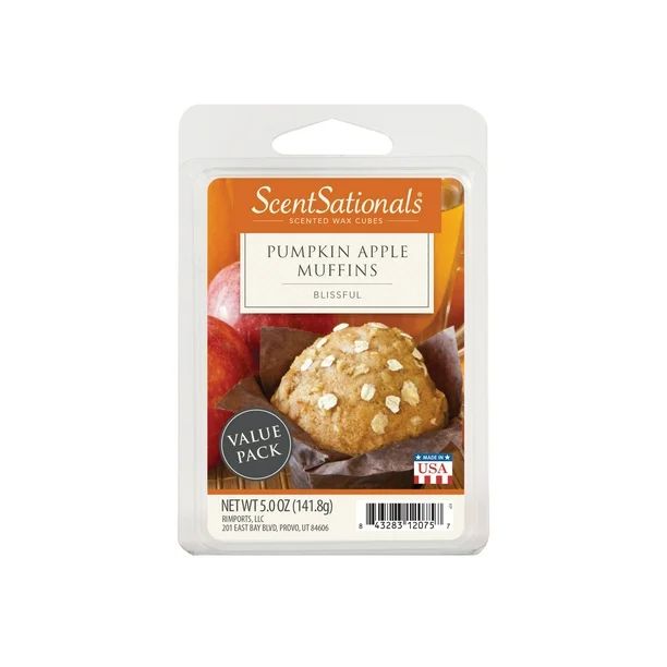 Pumpkin Apple Muffins Scented Wax Melts, ScentSationals, 5 oz (Value Size) | Walmart (US)