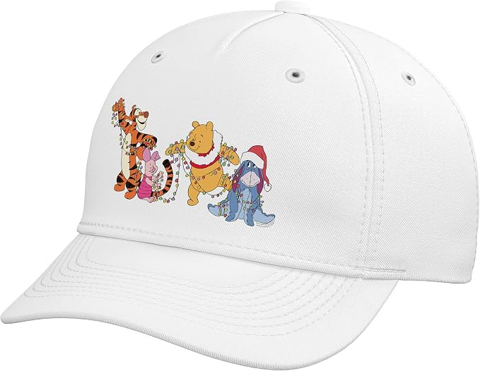 Disney Winnie the Pooh & Friends Christmas Lights Holiday Adjustable Baseball Hat | Amazon (US)