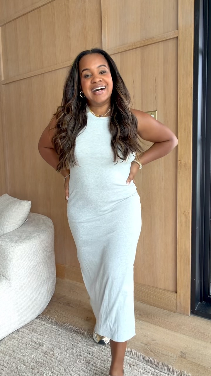 Love this midi dress with a built in bra! So comfortable 👏🏽

#LTKootd #LTKMidsize