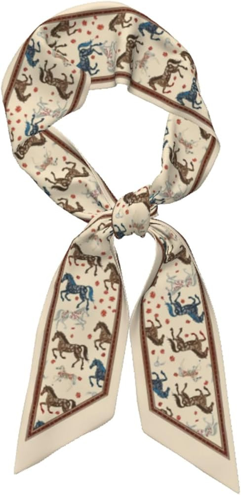 Head Scarf Hair Neck Scarves for Women Fashion Purse Bag Scarfs Handbags Silky Satin Headscarf Ch... | Amazon (US)