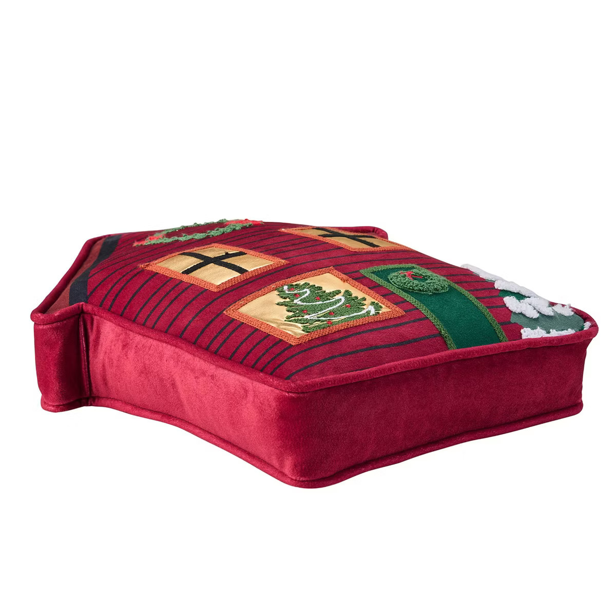 Hallmark Novelty Gingerbread House Dec Pillow Sham Red | Target