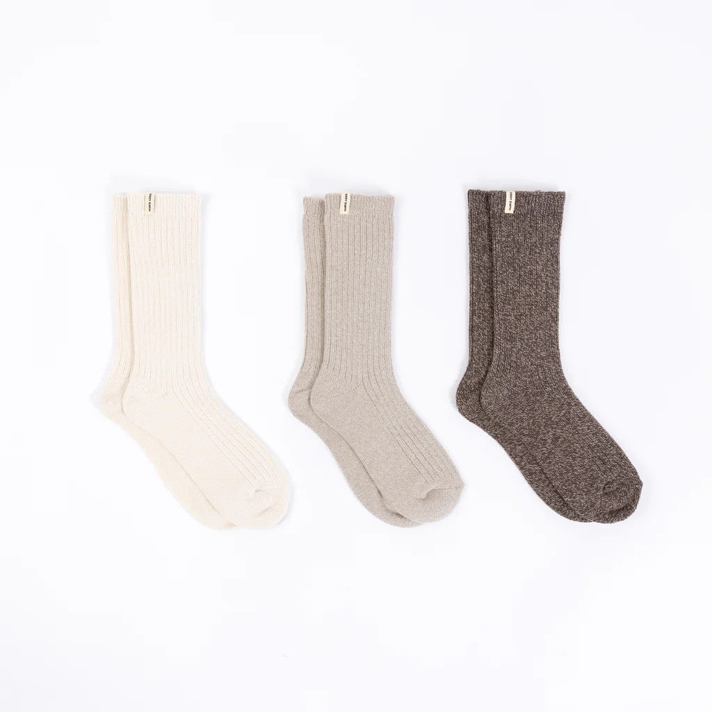 The Plush Lounge Sock 3-Pack | Cozy Earth