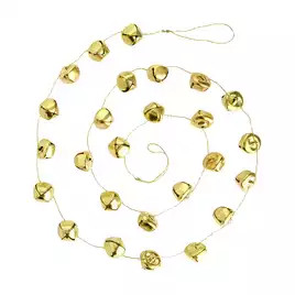Buy Habitat Gold Coloured Bell Christmas Garland | Christmas wreaths and garlands | Habitat | Habitat UK