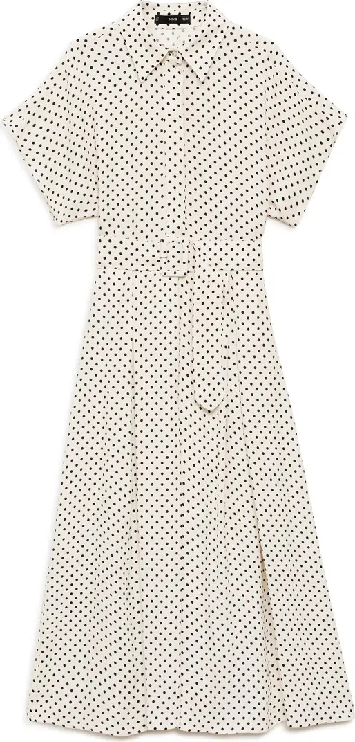 Adela Polka Dot Belted Shirtdress | Nordstrom