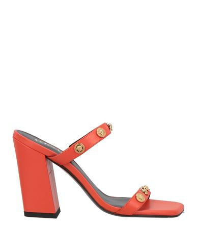 Versace Woman Sandals Coral Size 9 Calfskin | YOOX (US)