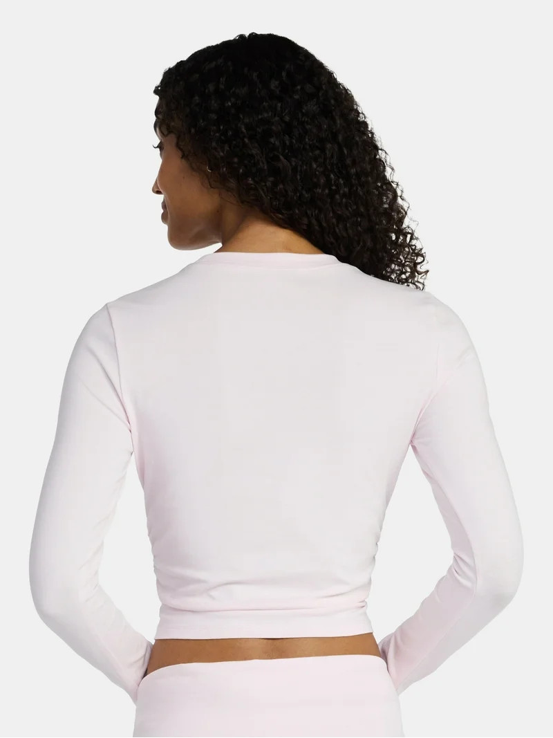 Madden NYC Women’s Heart Top with Long Sleeves, Sizes XXS-XXL | Walmart (US)