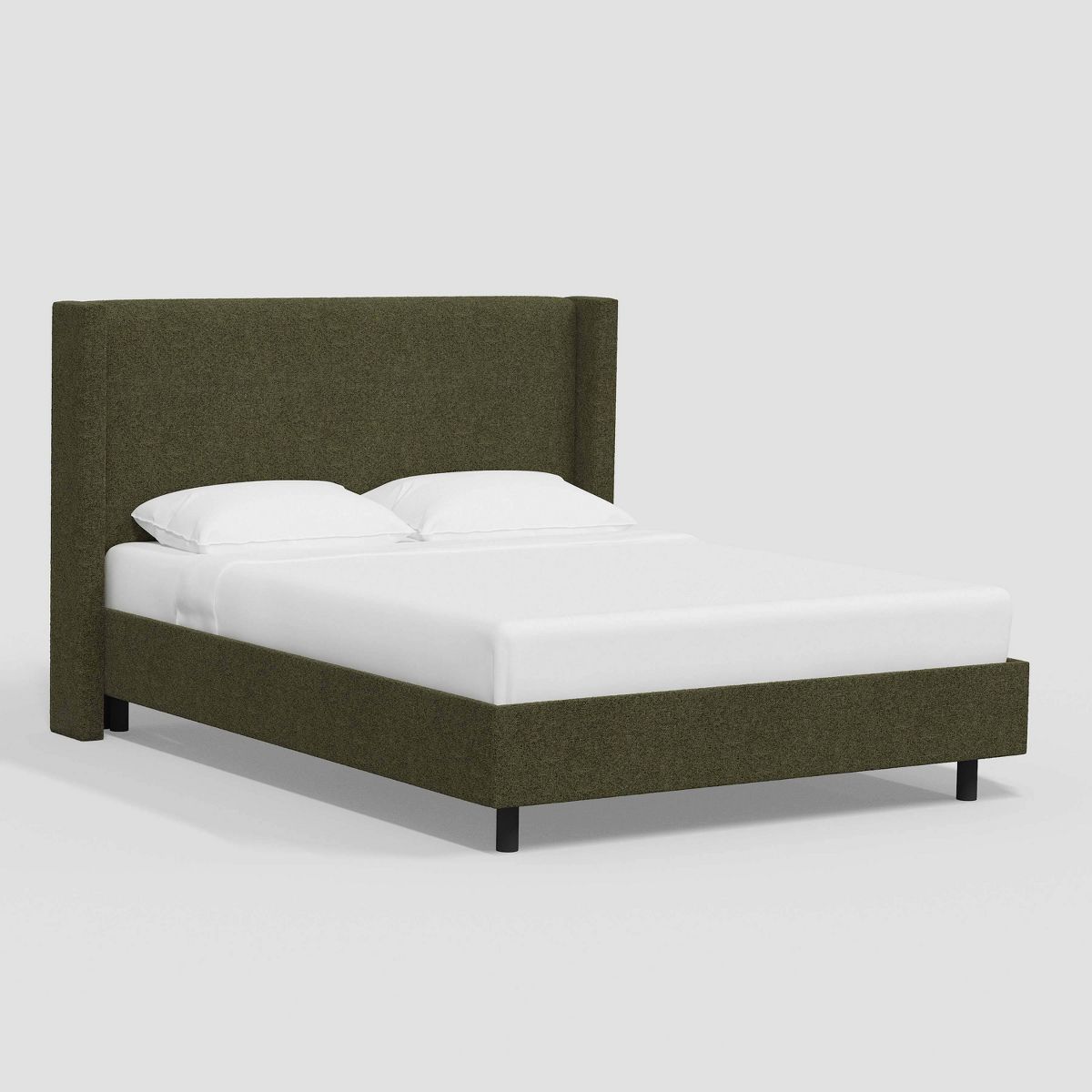 Austin Wingback Platform Bed in Tweed - Threshold™ | Target