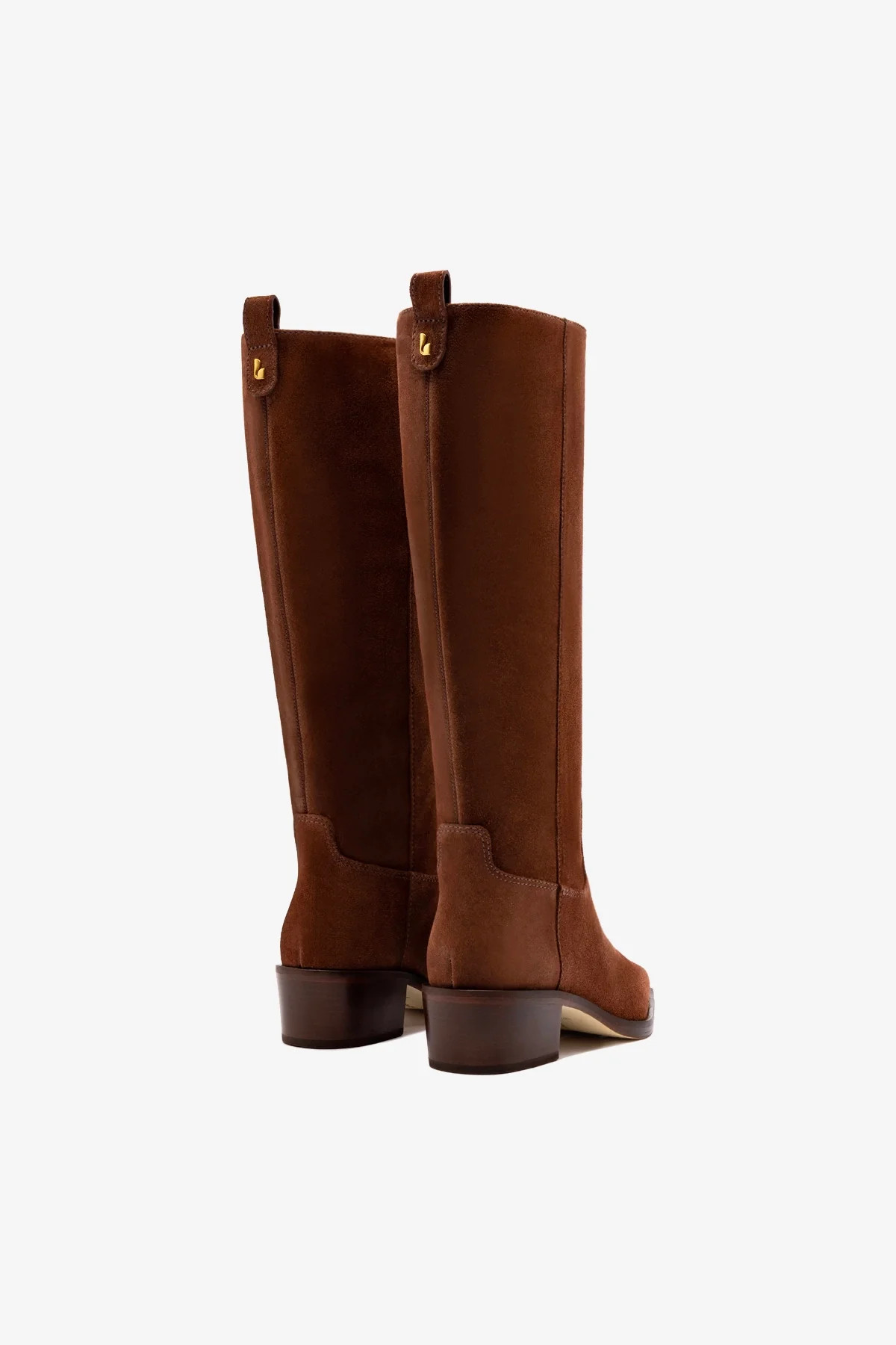 Florencia Boot In Burnt Umber Suede | Larroude