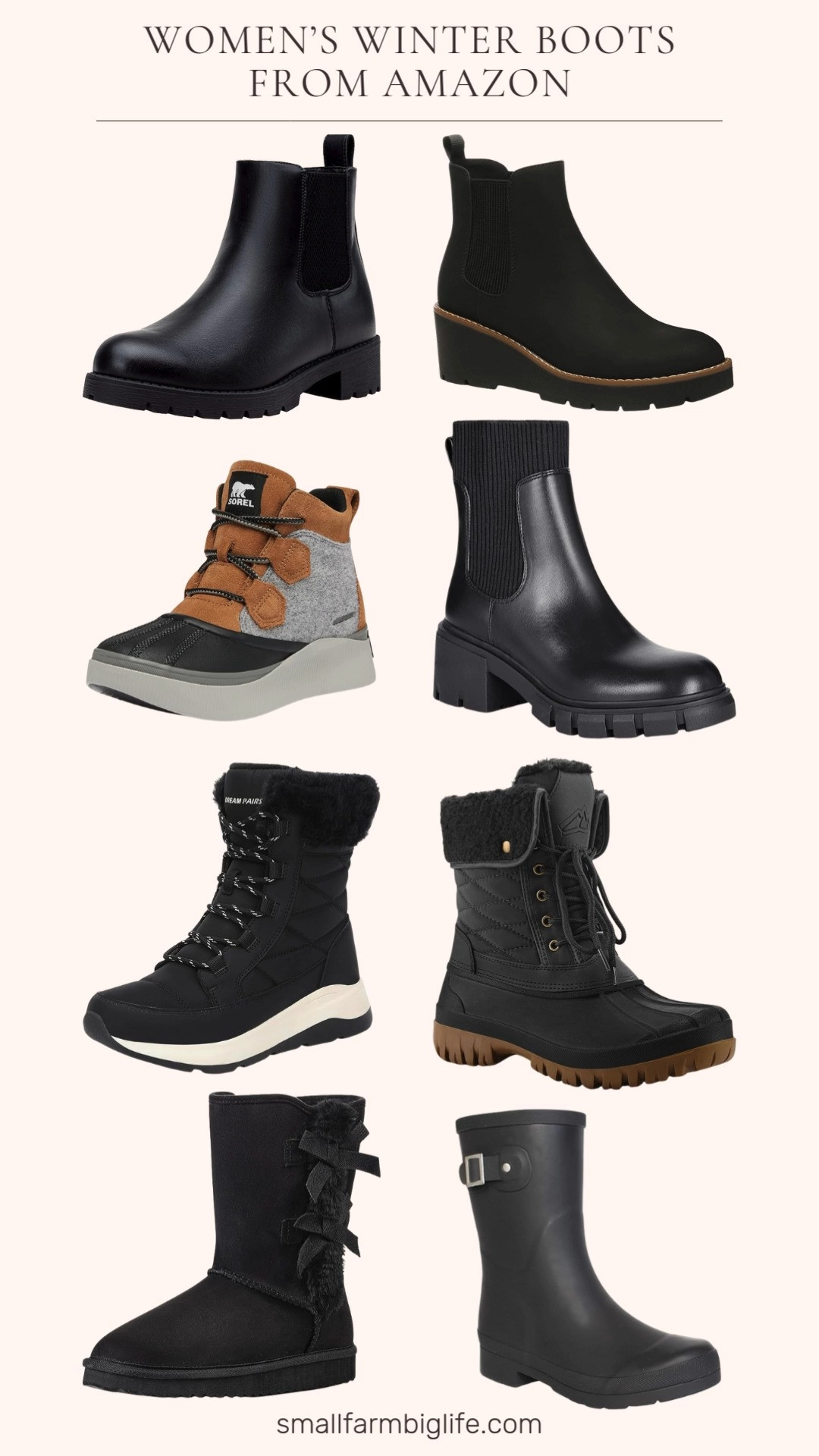 Winter boot edit is here ❄️✨ From ultra warm lined styles to sleek black boots, everyday Chelsea boots, chic rain boots, and reliable waterproof pairs, these Amazon finds are the perfect mix of comfort, style, and cold weather function. 

 #LTKSeasonal #LTKOver40 #LTKFindsUnder50