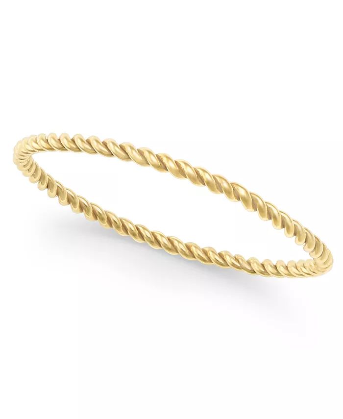 14k Gold-Plated Special Twist Stacking Ring | Macy's