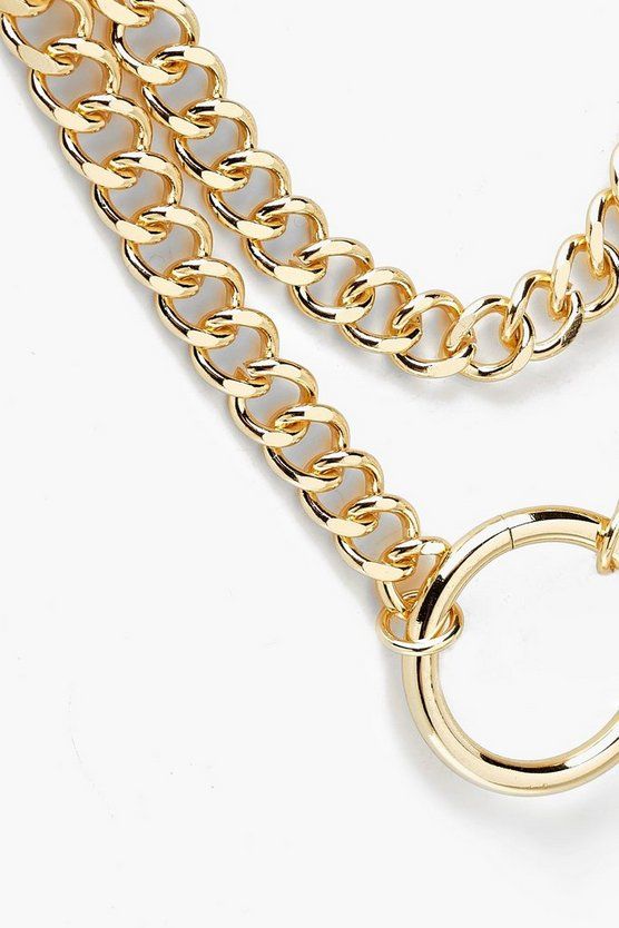 Plus O-Ring Detail Chain Choker | Boohoo.com (US & CA)