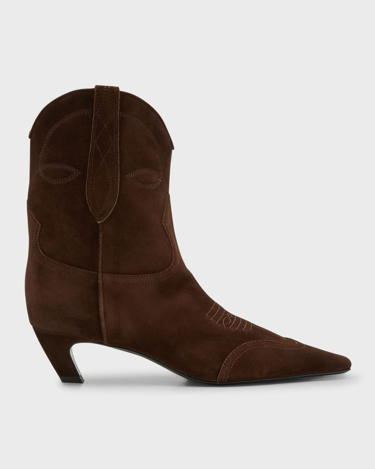 Dallas Western Suede Ankle Boots | Neiman Marcus