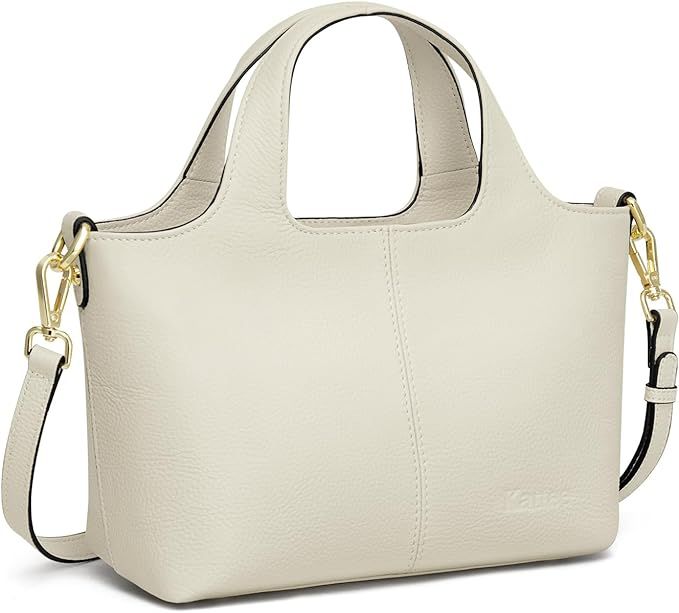 Kattee Genuine Leather Purses and Handbags for Women Crossbody Shoulder Tote Bag Soft Satchel Top... | Amazon (US)