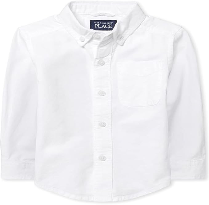 The Children's Place Boys' Long Sleeve Oxford Shirt | Amazon (US)