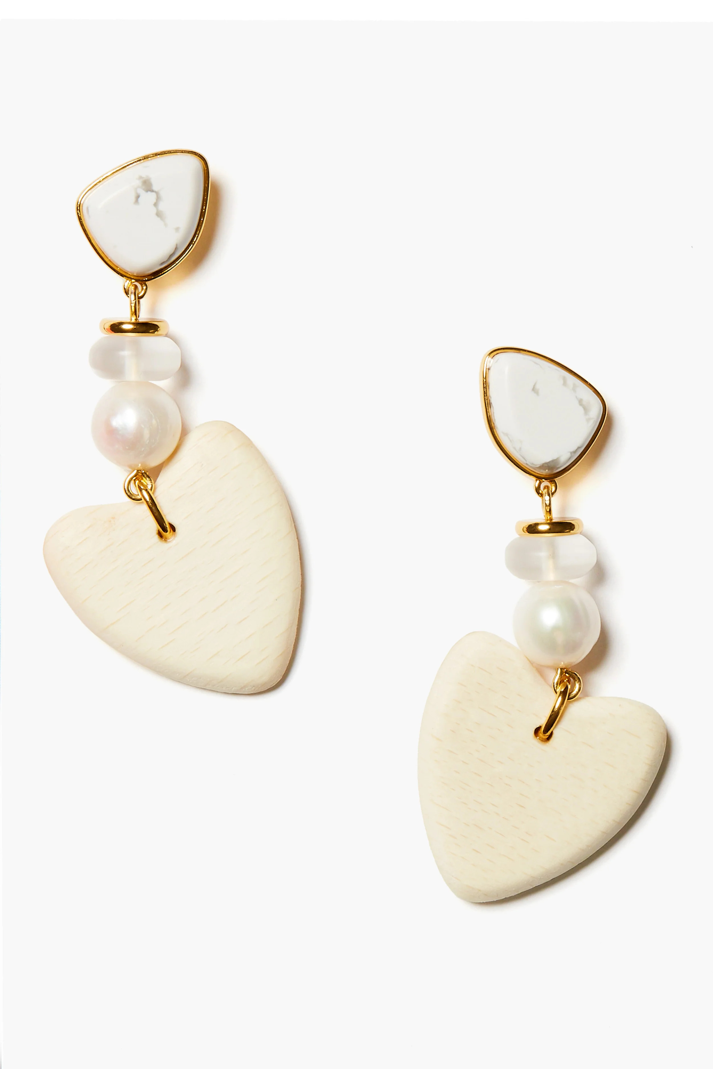 Cream Lizzie Earrings | Tuckernuck (US)