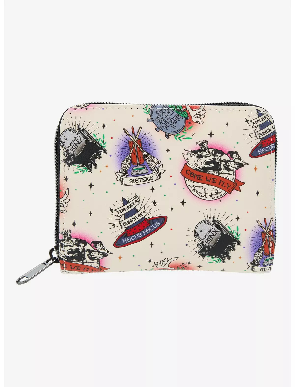 Loungefly Disney Hocus Pocus Tattoo Icons Mini Zipper Wallet | Hot Topic