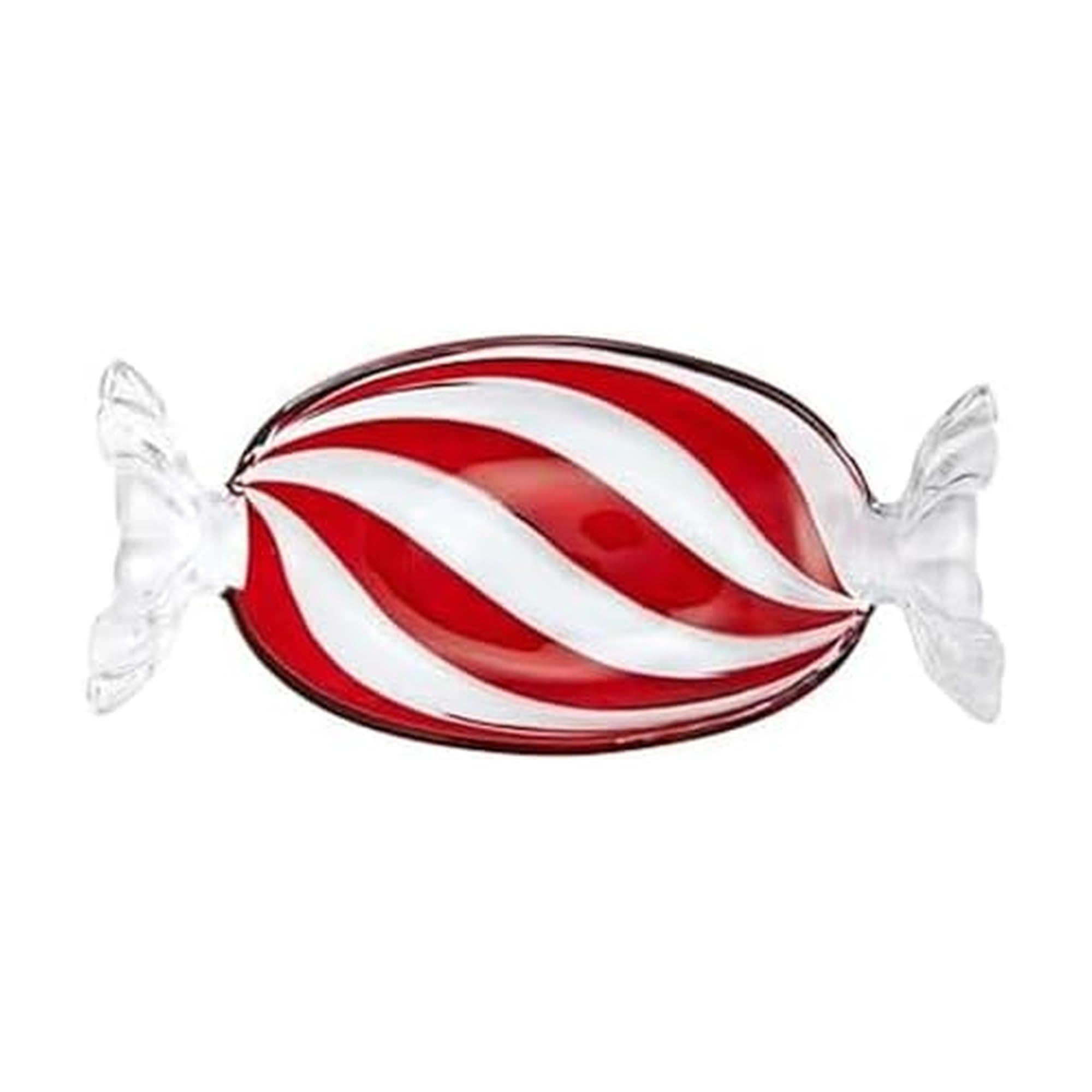 Celebrations by Mikasa Peppermint Christmas Holiday Twist Glass Candy Dish, 13.75 Inch | Amazon (US)