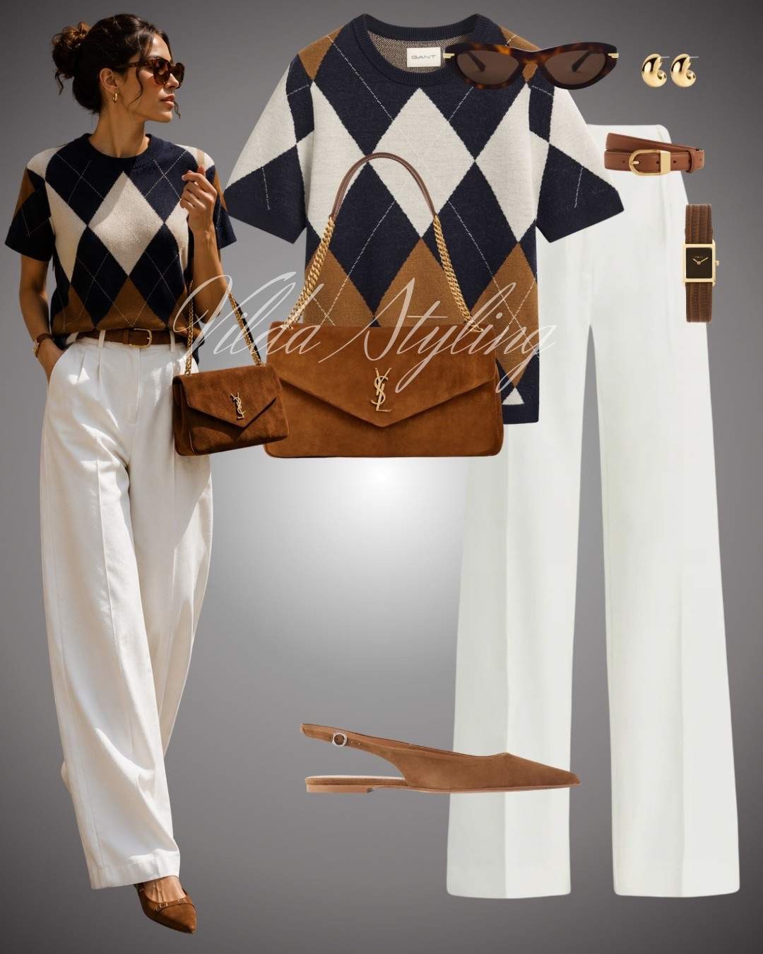 Preppy meets polished 🤎✨ Loving this argyle knit paired with crisp white trousers and warm suede accessories — such an effortless look for transitioning into fall. Classic, chic & so easy to recreate! 🍂

#LTKStyle #LTKFashion #FallOutfits #FallStyle #PreppyStyle #CasualChic #ChicOutfits #AutumnStyle #EverydayStyle #OutfitInspo #FallFashion #NeutralStyle

#LTKautumn #LTKworkwear #LTKstyletip