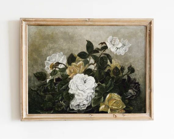 29. Flower still life, Vintage art print, Flower painting, PRINTABLE art | Etsy (US)