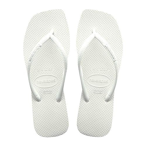 Havaianas SLIM Square Sandals, WHITE (0001), 24.0~25.0 cm | Amazon (US)