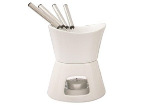 Swissmar 75694 7pc Chocolate Fondue Set White | MyDeal
