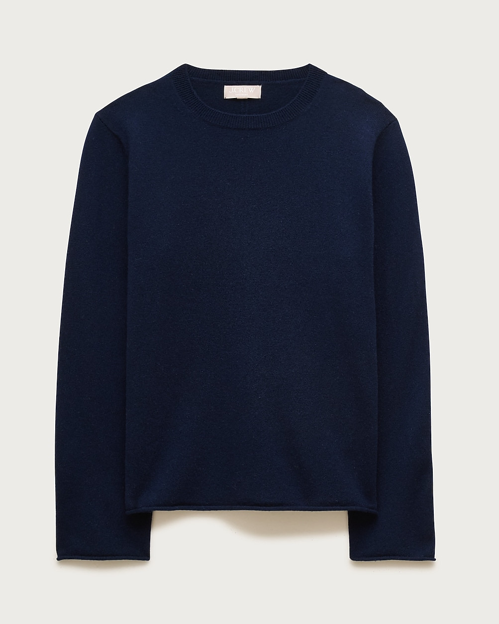 Cashmere rolled-hem crewneck sweater | J. Crew US