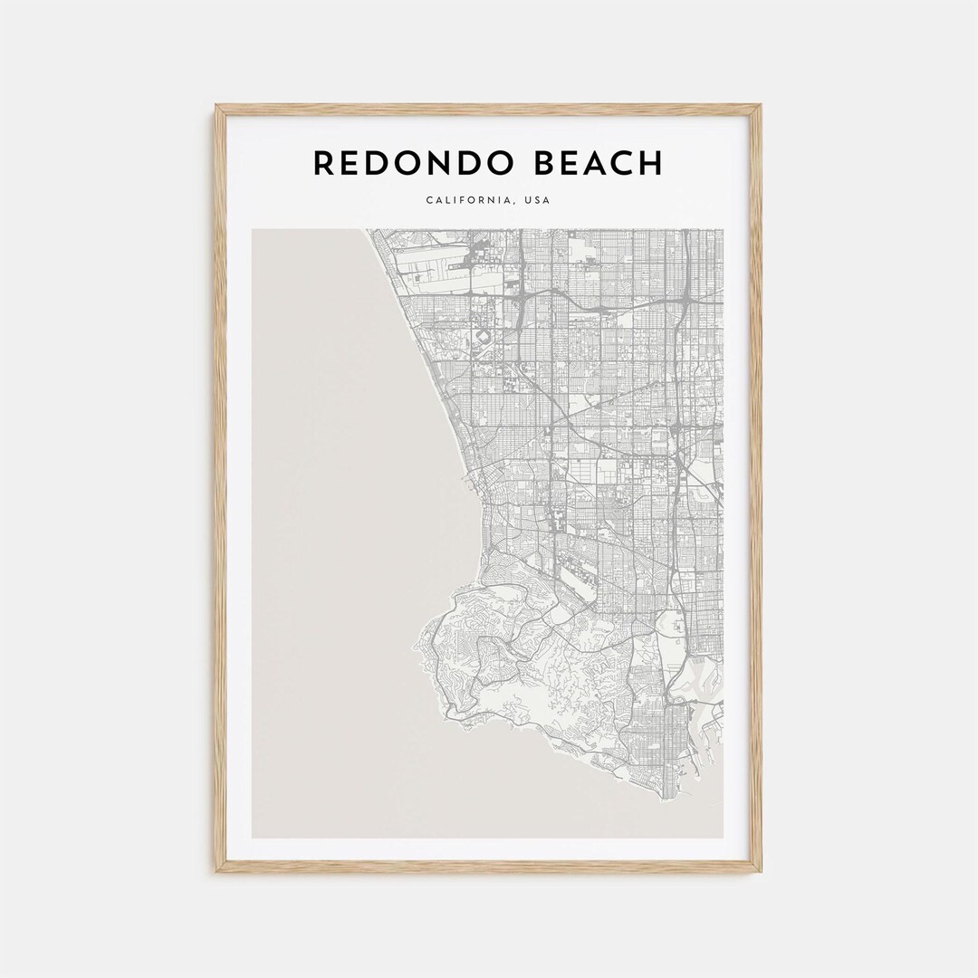 Redondo Beach Map Poster, Redondo Beach Map Print, Redondo Beach Personalized Map Art, Redondo Be... | Etsy (US)
